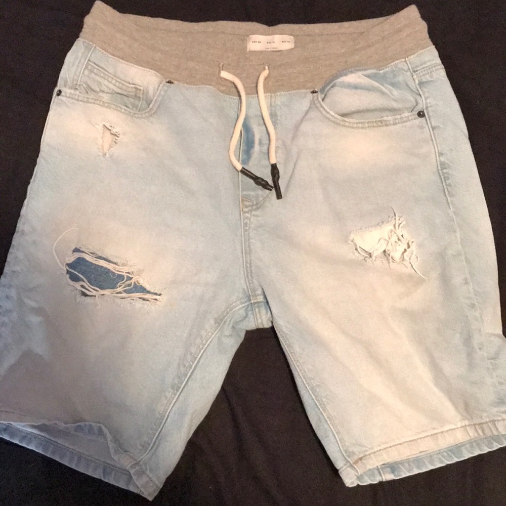 Zara men denim shorts